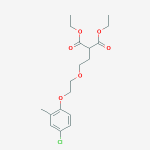 molecular formula C18H25ClO6 B3911163 diethyl {2-[2-(4-chloro-2-methylphenoxy)ethoxy]ethyl}malonate 