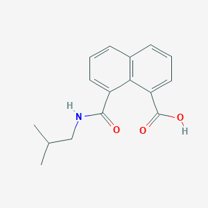 molecular formula C16H17NO3 B3911204 8-[(isobutylamino)carbonyl]-1-naphthoic acid 