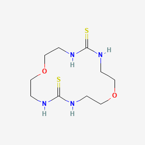 molecular formula C10H20N4O2S2 B3911212 1,9-dioxa-4,6,12,14-tetraazacyclohexadecane-5,13-dithione CAS No. 74804-39-0