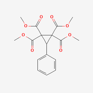 molecular formula C17H18O8 B3911295 tetramethyl 3-phenyl-1,1,2,2-cyclopropanetetracarboxylate CAS No. 101595-78-2