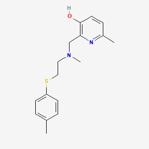 molecular formula C17H22N2OS B3911335 6-methyl-2-[(methyl{2-[(4-methylphenyl)thio]ethyl}amino)methyl]pyridin-3-ol 
