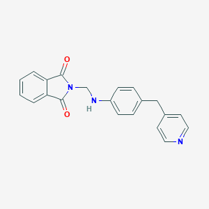 molecular formula C21H17N3O2 B391134 2-[(4-Pyridin-4-ylmethyl-phenylamino)-methyl]-isoindole-1,3-dione CAS No. 306320-64-9