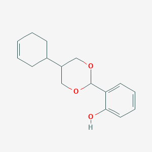 molecular formula C16H20O3 B3911354 2-[5-(3-cyclohexen-1-yl)-1,3-dioxan-2-yl]phenol 