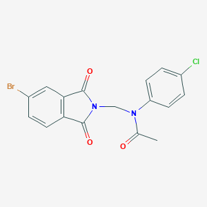 molecular formula C17H12BrClN2O3 B391138 N-[(5-bromo-1,3-dioxo-1,3-dihydro-2H-isoindol-2-yl)methyl]-N-(4-chlorophenyl)acetamide 