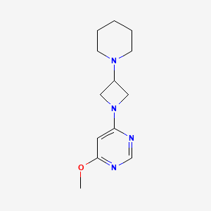 molecular formula C13H20N4O B3911389 4-methoxy-6-(3-piperidin-1-ylazetidin-1-yl)pyrimidine 