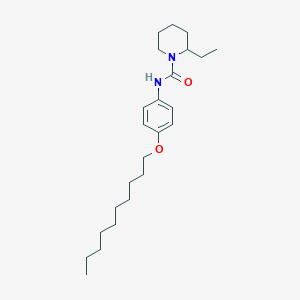 molecular formula C24H40N2O2 B391141 N-[4-(decyloxy)phenyl]-2-ethyl-1-piperidinecarboxamide 