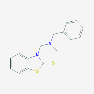 molecular formula C16H16N2S2 B391142 3-{[benzyl(methyl)amino]methyl}-1,3-benzothiazole-2(3H)-thione 