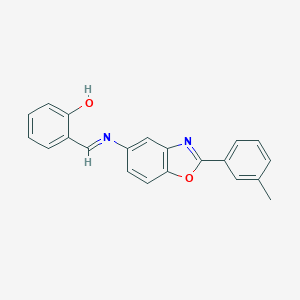 2-({[2-(3-Methylphenyl)-1,3-benzoxazol-5-yl]imino}methyl)phenol