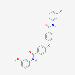 molecular formula C28H24N2O5 B391145 4-{4-[(3-methoxyanilino)carbonyl]phenoxy}-N-(3-methoxyphenyl)benzamide 