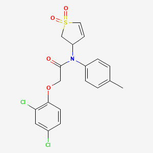 molecular formula C19H17Cl2NO4S B3911477 2-(2,4-dichlorophenoxy)-N-(1,1-dioxido-2,3-dihydro-3-thienyl)-N-(4-methylphenyl)acetamide 