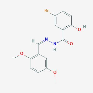 molecular formula C16H15BrN2O4 B391150 5-bromo-N'-(2,5-dimethoxybenzylidene)-2-hydroxybenzohydrazide 