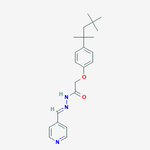 molecular formula C22H29N3O2 B391153 N'-(4-pyridinylmethylene)-2-[4-(1,1,3,3-tetramethylbutyl)phenoxy]acetohydrazide 