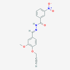 3-nitro-N'-[3-methoxy-4-(2-propynyloxy)benzylidene]benzohydrazide