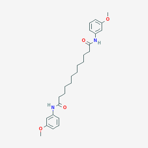 molecular formula C26H36N2O4 B391158 N,N'-bis(3-methoxyphenyl)dodecanediamide 