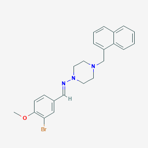 N-(3-bromo-4-methoxybenzylidene)-4-(1-naphthylmethyl)-1-piperazinamine