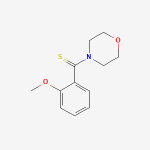 molecular formula C12H15NO2S B3911604 4-[(2-methoxyphenyl)carbonothioyl]morpholine CAS No. 57954-41-3