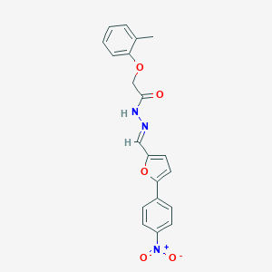 N'-[(5-{4-nitrophenyl}-2-furyl)methylene]-2-(2-methylphenoxy)acetohydrazide