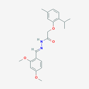 N'-(2,4-dimethoxybenzylidene)-2-(2-isopropyl-5-methylphenoxy)acetohydrazide