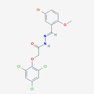 N'-(5-bromo-2-methoxybenzylidene)-2-(2,4,6-trichlorophenoxy)acetohydrazide