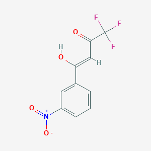 molecular formula C10H6F3NO4 B3911706 4,4,4-trifluoro-3-hydroxy-1-(3-nitrophenyl)-2-buten-1-one 
