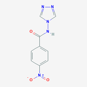 molecular formula C9H7N5O3 B391172 4-nitro-N-(1,2,4-triazol-4-yl)benzamide 