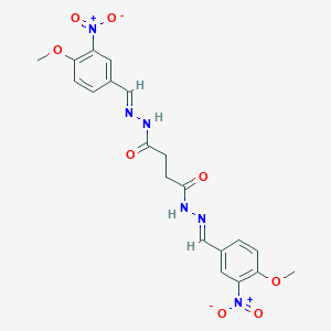 N'~1~,N'~4~-bis{3-nitro-4-methoxybenzylidene}succinohydrazide