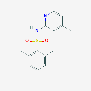molecular formula C15H18N2O2S B391179 2,4,6-Trimethyl-N-(4-methyl-2-pyridinyl)benzenesulfonamide 