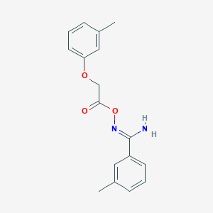 molecular formula C17H18N2O3 B3911914 3-methyl-N'-{[(3-methylphenoxy)acetyl]oxy}benzenecarboximidamide 