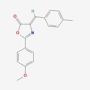 molecular formula C18H15NO3 B391193 (4Z)-2-(4-methoxyphenyl)-4-(4-methylbenzylidene)-1,3-oxazol-5(4H)-one 