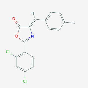 molecular formula C17H11Cl2NO2 B391195 (4Z)-2-(2,4-dichlorophenyl)-4-(4-methylbenzylidene)-1,3-oxazol-5(4H)-one 