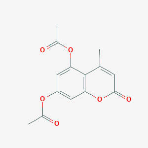 molecular formula C14H12O6 B3911959 4-methyl-2-oxo-2H-chromene-5,7-diyl diacetate CAS No. 66695-25-8