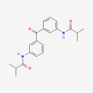 molecular formula C21H24N2O3 B3911986 N,N'-(carbonyldi-3,1-phenylene)bis(2-methylpropanamide) 
