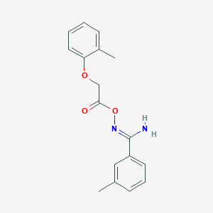 molecular formula C17H18N2O3 B3911992 3-methyl-N'-{[(2-methylphenoxy)acetyl]oxy}benzenecarboximidamide 