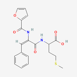 molecular formula C19H20N2O5S B3912003 N-[2-(2-furoylamino)-3-phenylacryloyl]methionine 