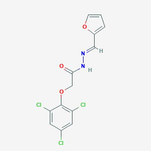 molecular formula C13H9Cl3N2O3 B391204 N'-(2-furylmethylene)-2-(2,4,6-trichlorophenoxy)acetohydrazide 
