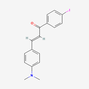 molecular formula C17H16INO B3912128 3-[4-(二甲氨基)苯基]-1-(4-碘苯基)-2-丙烯-1-酮 
