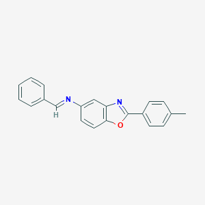 molecular formula C21H16N2O B391217 N-benzylidene-N-[2-(4-methylphenyl)-1,3-benzoxazol-5-yl]amine 