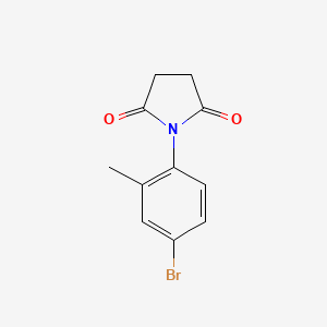 molecular formula C11H10BrNO2 B3912320 1-(4-bromo-2-methylphenyl)-2,5-pyrrolidinedione CAS No. 6088-06-8