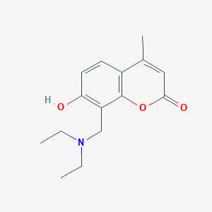 molecular formula C15H19NO3 B3912321 8-[(diethylamino)methyl]-7-hydroxy-4-methyl-2H-chromen-2-one CAS No. 6088-10-4