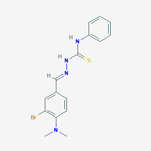 1-[(E)-[3-bromo-4-(dimethylamino)phenyl]methylideneamino]-3-phenylthiourea