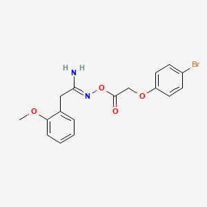 N'-{[(4-bromophenoxy)acetyl]oxy}-2-(2-methoxyphenyl)ethanimidamide