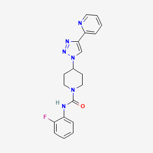 N-(2-fluorophenyl)-4-(4-pyridin-2-yl-1H-1,2,3-triazol-1-yl)piperidine-1-carboxamide