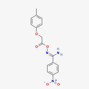 N'-{[(4-methylphenoxy)acetyl]oxy}-4-nitrobenzenecarboximidamide