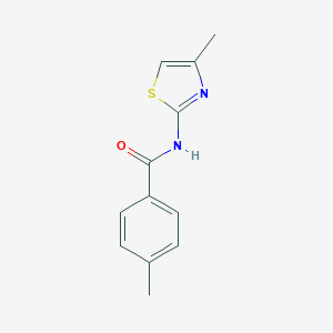 molecular formula C12H12N2OS B391254 4-methyl-N-(4-methyl-1,3-thiazol-2-yl)benzamide 