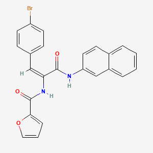 N-{2-(4-bromophenyl)-1-[(2-naphthylamino)carbonyl]vinyl}-2-furamide