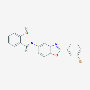 2-({[2-(3-Bromophenyl)-1,3-benzoxazol-5-yl]imino}methyl)phenol