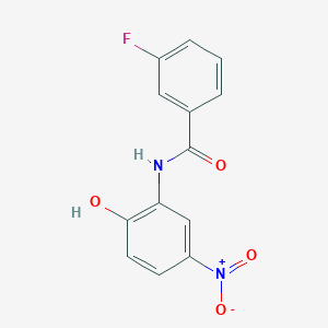 3-fluoro-N-(2-hydroxy-5-nitrophenyl)benzamide