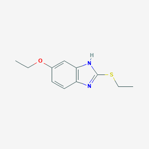 molecular formula C11H14N2OS B039126 5-乙氧基-2-乙基巯基苯并咪唑 CAS No. 135048-68-9