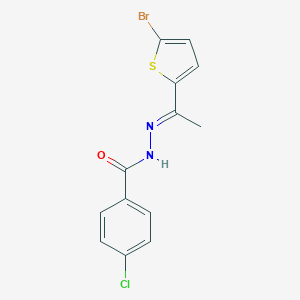 molecular formula C13H10BrClN2OS B391261 N'-[1-(5-bromo-2-thienyl)ethylidene]-4-chlorobenzohydrazide 