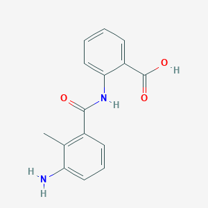 molecular formula C15H14N2O3 B3912625 2-[(3-amino-2-methylbenzoyl)amino]benzoic acid 